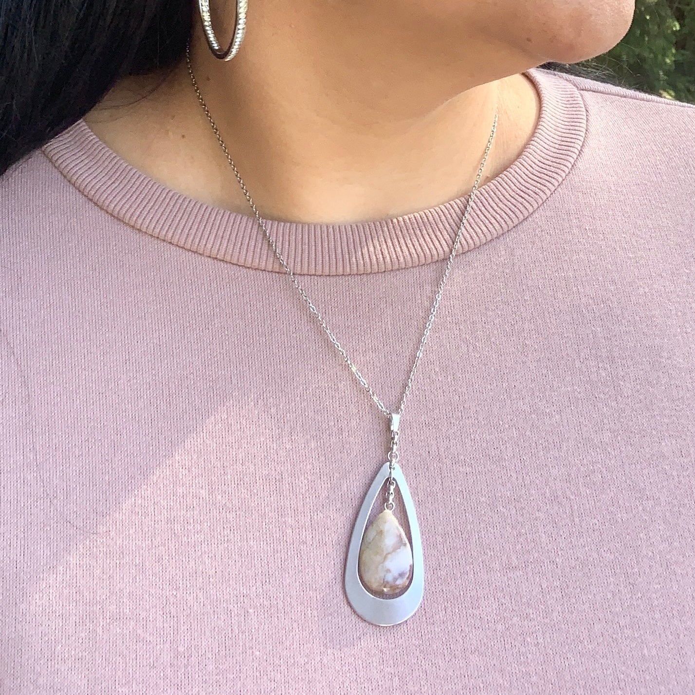 Cadena cuarzo Rosada 00116