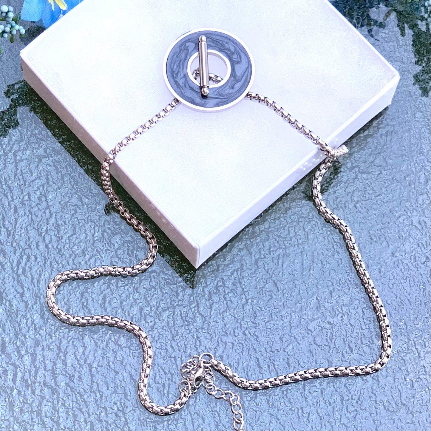 Cadena Dijel Intercambiables negro Plata 0027