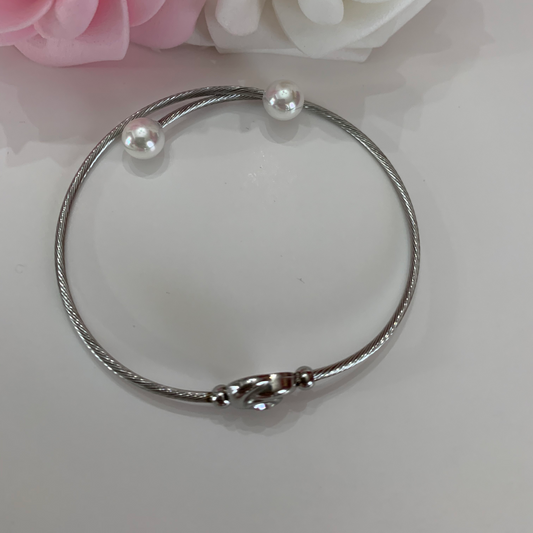 PULSERA FLOR PERLA 0043