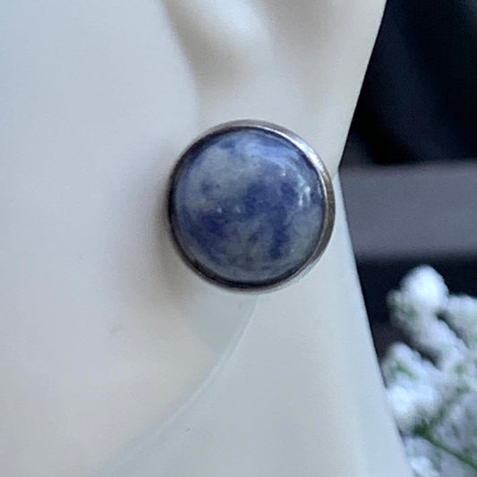 Aretes cuarzos Azul 0095