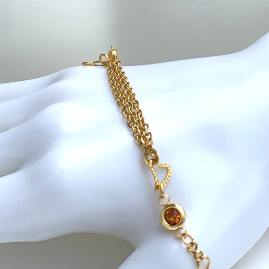 Pulsera Amada Piedra Dorada