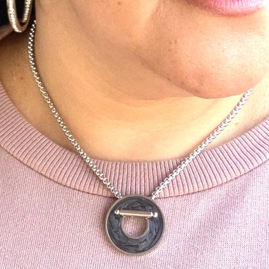 Cadena Dijel Intercambiables negro Plata 0027