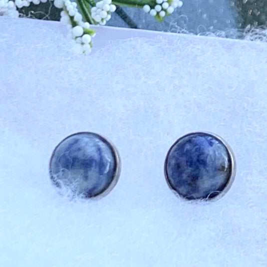 Aretes cuarzos Azul 0095