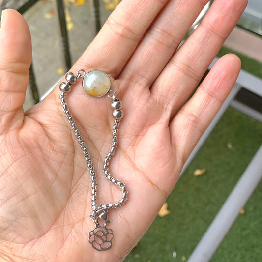 Pulseras Cuarzo miel 0114