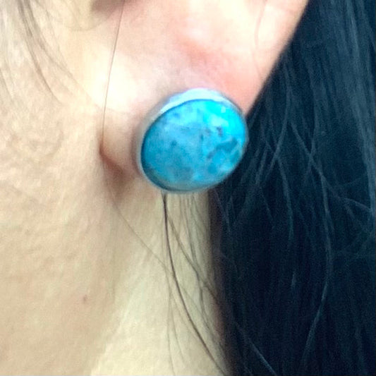 Aretes Cuarzos Turquesa 0095