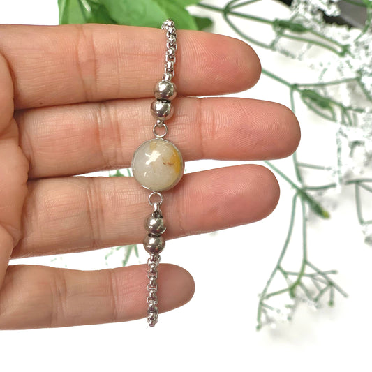 Pulseras Cuarzo miel 0114