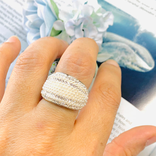 Anillo Perla y Diamante AM-1