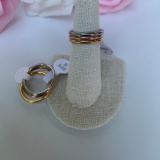 ANILLOS TRES TONOS