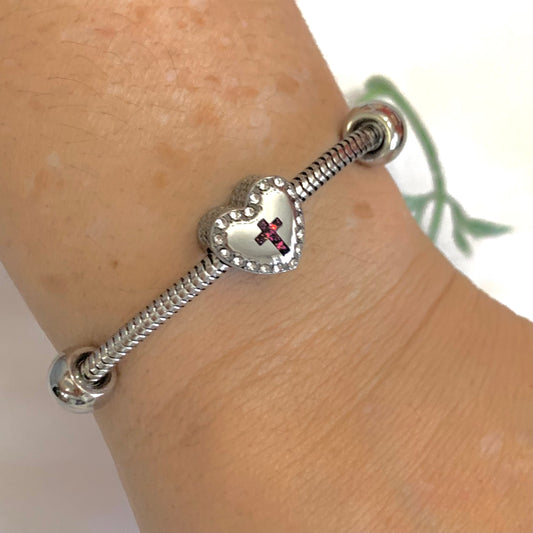 Pulsera Corazon Cruz JYMAS