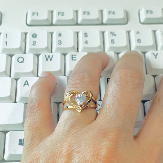 Anillo Corazón Circonita AM-19