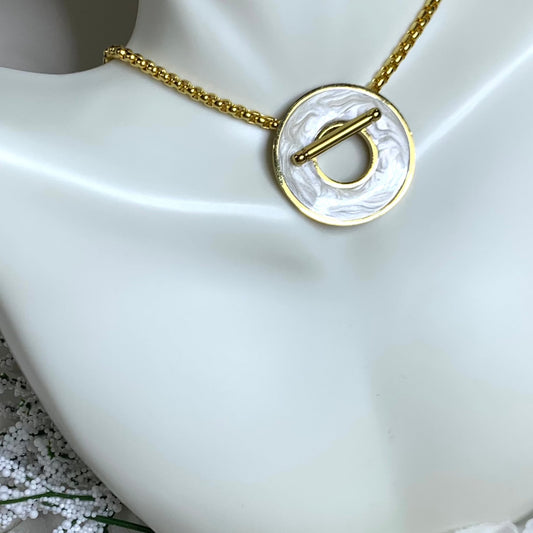 Cadena Dije Intercambiable Blanco Oro 0027