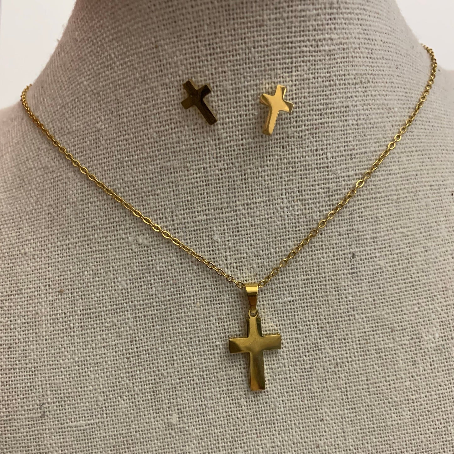 Cadena y Arete Cruz 0007