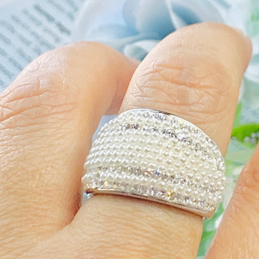 Anillo Perla y Diamante  AM-1